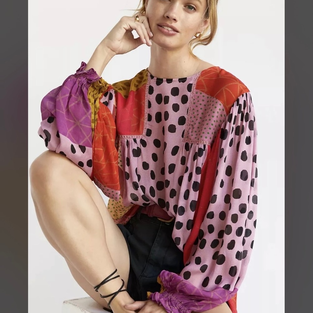 Anthropologie Miranda Pheasant Blouse.
